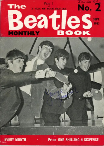 George harrison signed beatles - harrison,