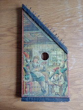 Old vintage zither - old,