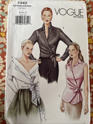 Vogue pattern 7340 wrap - vogue, blouse