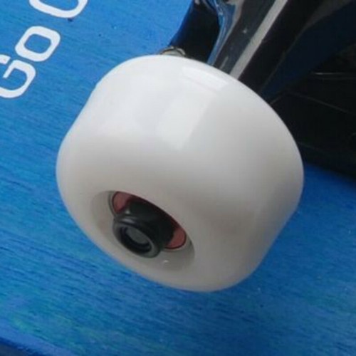 4pcs white skateboard - white,