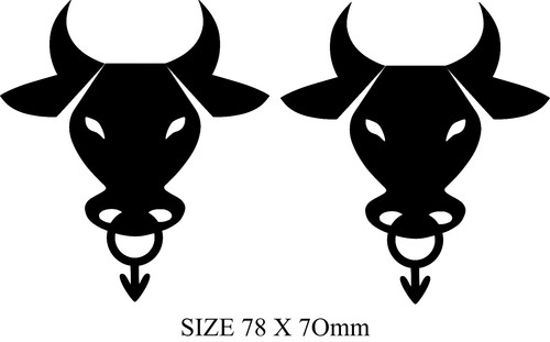 Bull symbol temporary - temporary, tattoo