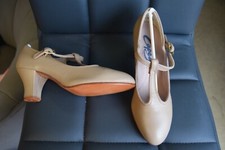 Tan Capezio 700 character stage shoes  2" heel  - UK  1.5   UK 2   UK 2.5   UK 3