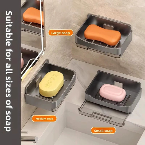 Self adhesive soap dish for - self,