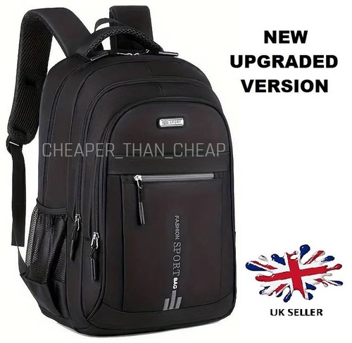 Black backpack rucksack large - black,