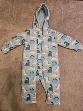 Dinosaur Print Snowsuit Size 18-24M Marks & Spencer Brand New Without Tags