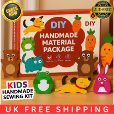 Kids Sewing Kit Animals Traditional Sewing Set Children's Designs Craft Toy