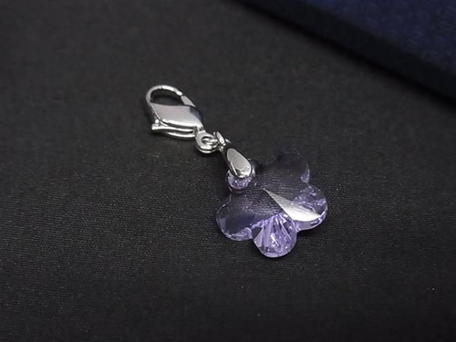 Swarovski keychain charm - keychain,