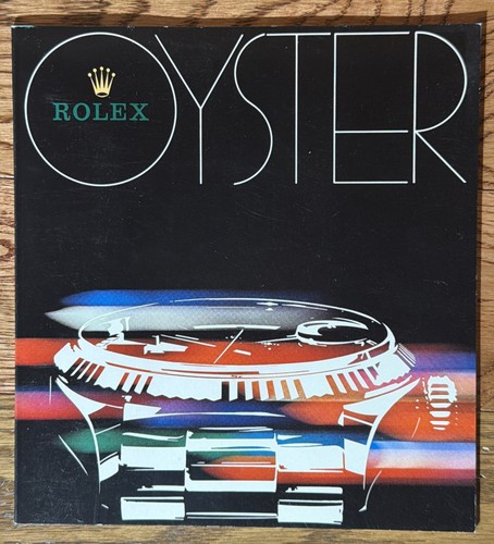 1977 rolex oyster booklet - rolex,