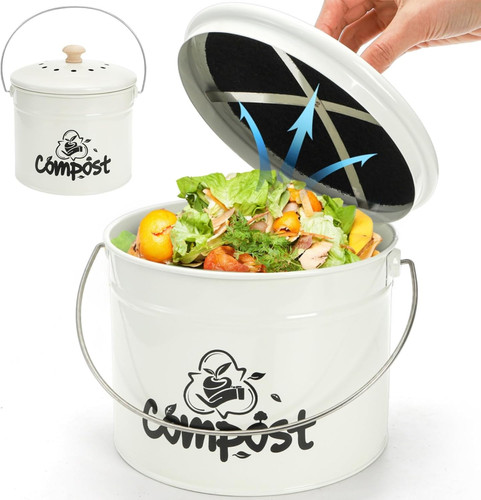 Small kitchen compost bin - small, 1