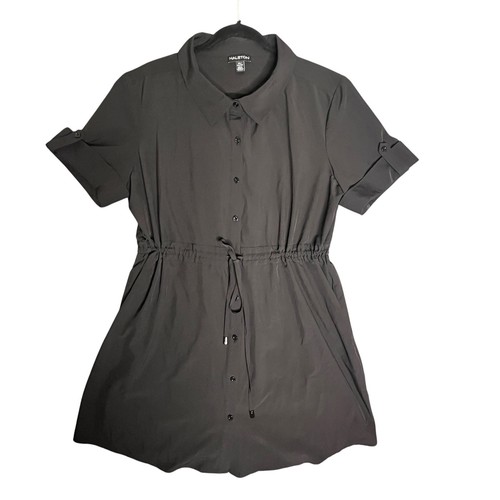 Halston shirt dress womens - dress,