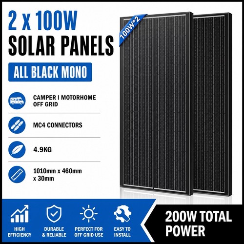 200w mono solar - panels, camper