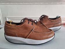 MBT Kheri 6S Brown Leather Mens Shoes Vibram Sole Size UK 10.5 EUR 45