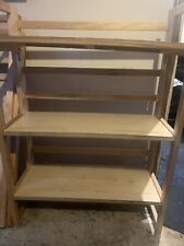 Factory 2nd 3 tier wooden folding book shelf, books Or  antique fairs