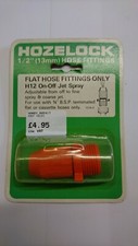 Hoselock 1/2" 13mm on off jet spray H12 terminated flat or cassette hoses only