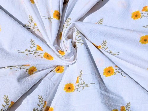 Vintage floral fabric 60s 70s - fabric,