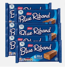 36 blue riband Wafer Biscuits Milk Chocolate 6 packs of 6 fast free delivery