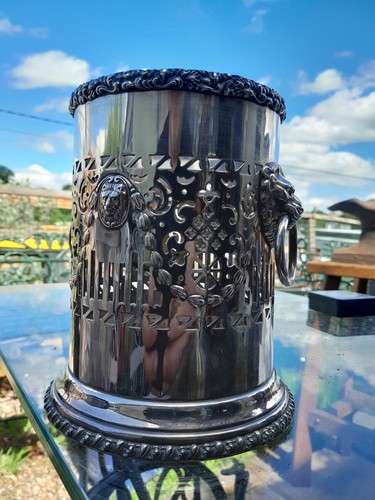 Vintage silver plated fretted - vintage,