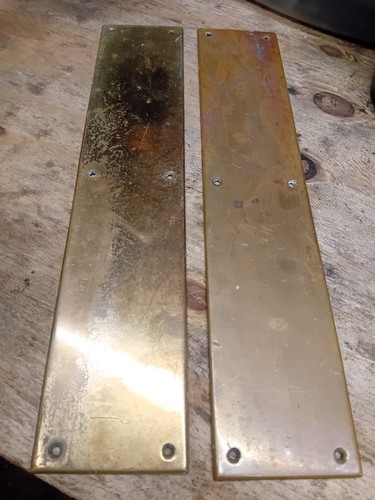 Pair antique brass door - pair,