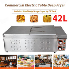 Commercial Electric Fryer 42L Large Tank Electric Deep Fat Fryer Stainless Steel