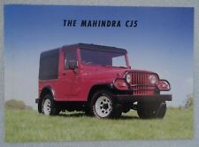 Mahindra CJ5 UK Sales Brochure c1990's. 'Indian Willys Jeep'. Specifications.