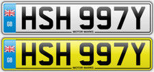 HSH 997Y HSH PORSCHE 997 911 CARRERA TURBO HS HS ASHBY CHERISHED NUMBER PLATE 