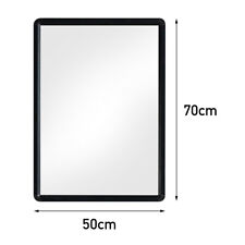 Large Rectangle Wall Mirror Vanity Bathroom Bedroom Glass Black Frame Decor