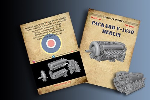 Packard 1650 merlin 3d - 1/48,