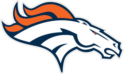 Denver broncos logo die cut - denver,