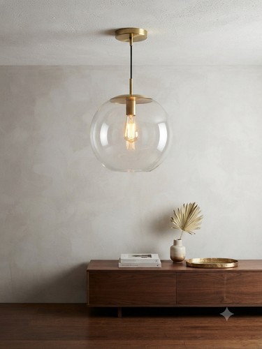 Modern glass brushed brass - glass, &