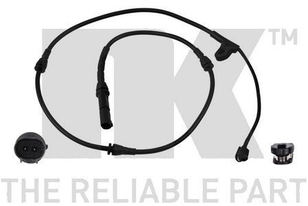 Front brake pad warning - nk,