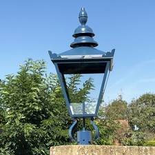 Blue lamp post - lamp,