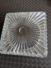 Large Vintage Square Glass