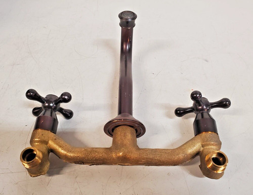 Antique wall brass faucet - antique,