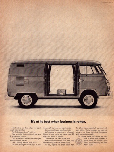 1964 volkswagen van print - 1964,