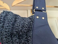 Large oversized tote, beach bag, zip top, lined