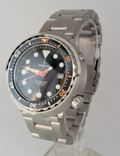 Poseidon 50mm Black Divers Watch 'Tuna' NH35 Seiko TMI Auto Movt  30ATM 2 straps