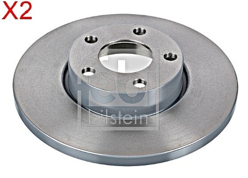 Front brake disc pcs febi - disc, x2