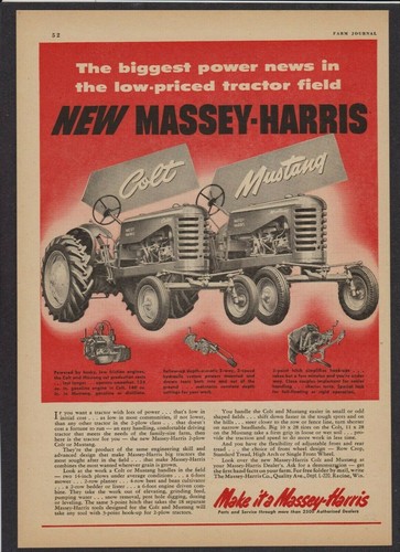 1952 massey harris colt - massey-harris,