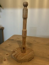 Vintage Rustic Kitchen Wood Wooden Roll Holder 12 In Cottagecore