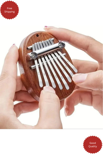 Mini wooden kalimba key - wooden, 8