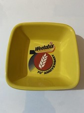 Weetabix 70th Anniversary Square Yellow Cereal Breakfast Bowl
