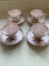 Pink China Tea Cups  & Saucers