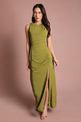 Coast olive maxi - maxi, dress