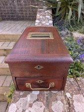 Antique Mahogany Cash Register Till Made in Britain Gledhill & Sons Ltd Halifax