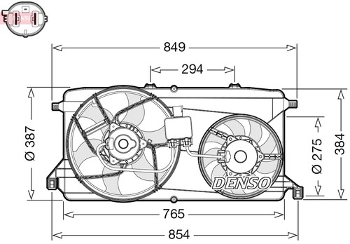 Engine radiator fan - , ford