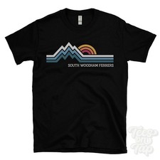 SOUTH WOODHAM FERRERS RETRO LOGO PARODY T-SHIRT essex chelmsford