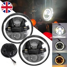 Universal 5-3/4" 5.75 inch Motorcycle Headlight DRL LED Turn Signal Light Kit