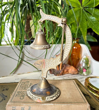 Vintage brass gong bell - , fish