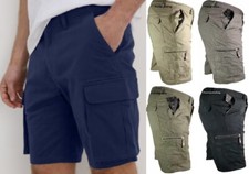 Mens Plain Cargo Elasticated