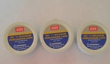 3 Empty CCI NO 11 Blount Inc. Lewiston, Indiana Magnum Tins